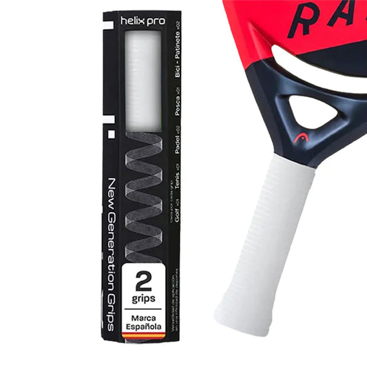 Helix Pro Padel Grip – New Generation (White, 2 Pack)