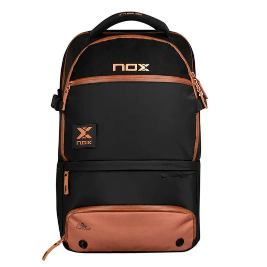 NOX Luxury Open Series Padel Backpack 2024 Black/Brown