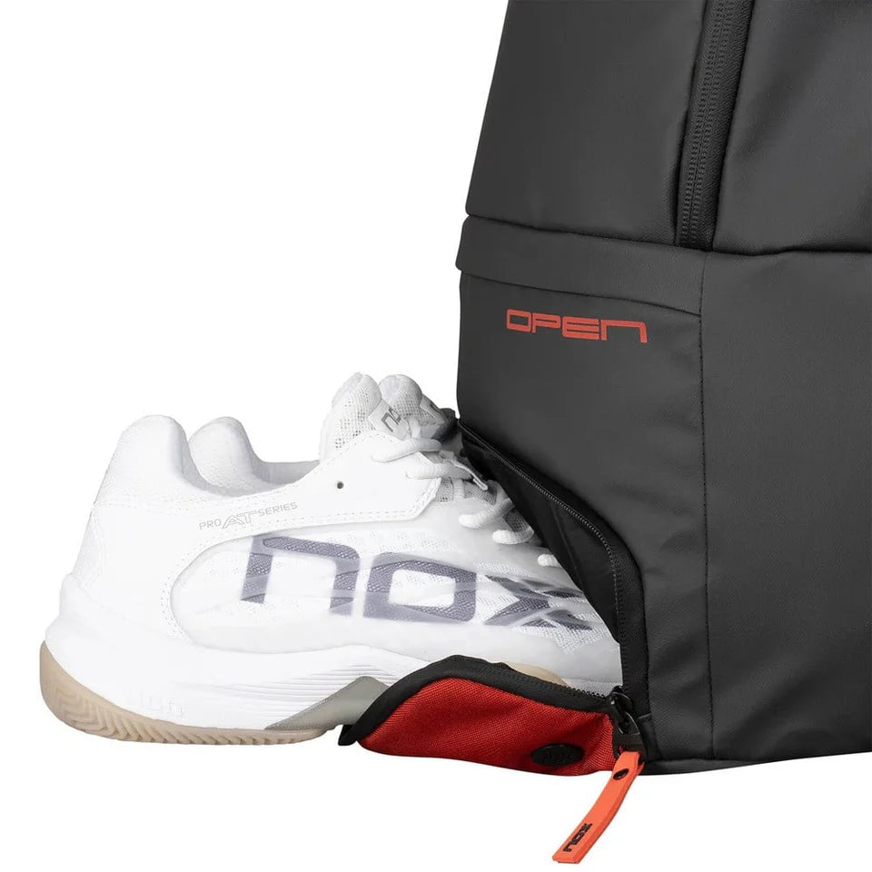 NOX Luxury Open Series Padel Backpack 2024 Black/Red