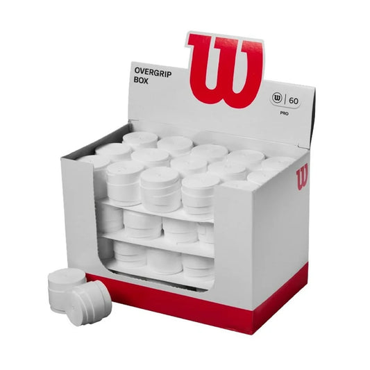 Wilson Pro Overgrip Box Smooth White (60 Units)